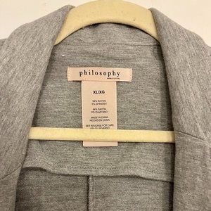 Philosophy Light Grey Stretch Blazer